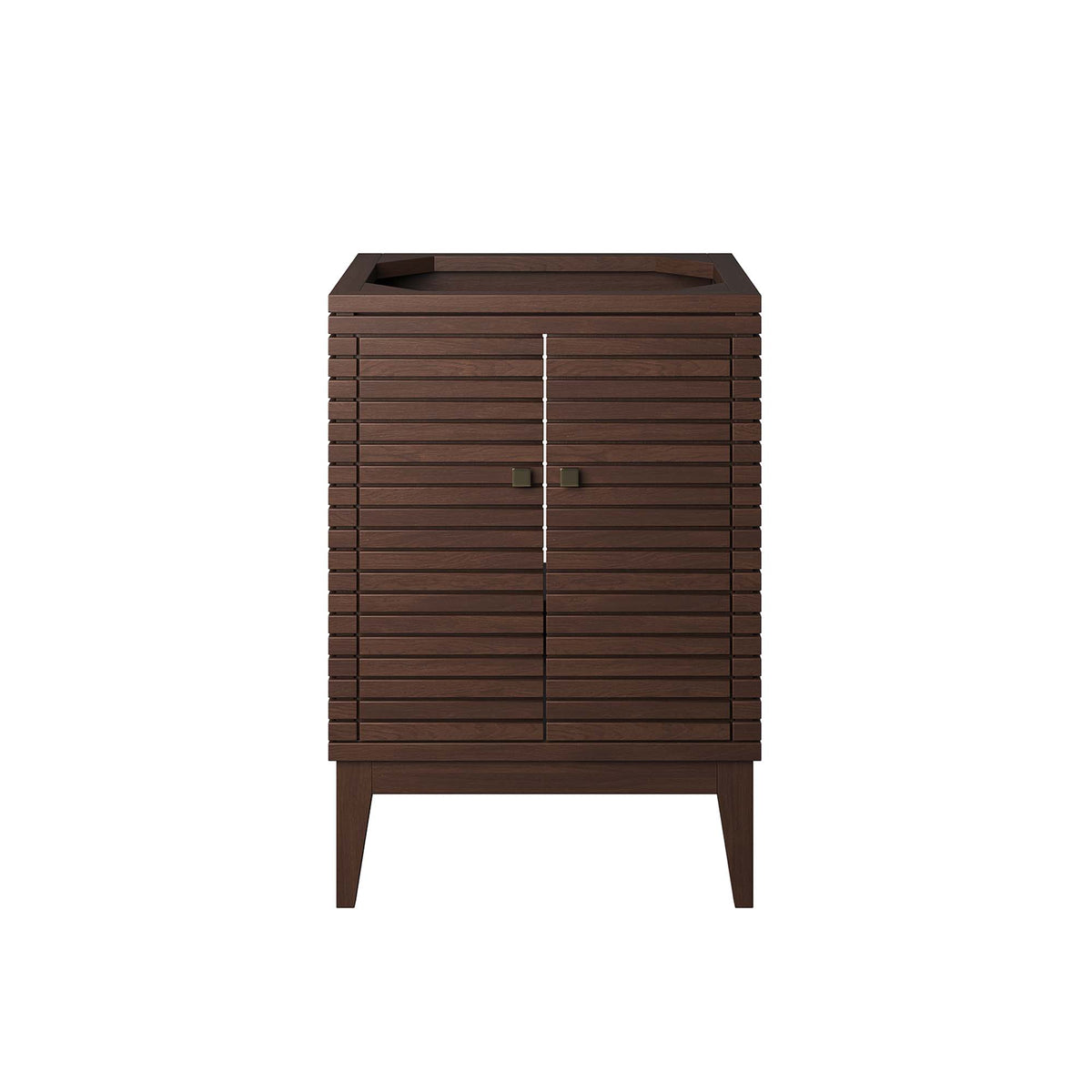 Ledger 24" Wood Bathroom Vanity Cabinet (Sink Basin Not Included) - Walnut