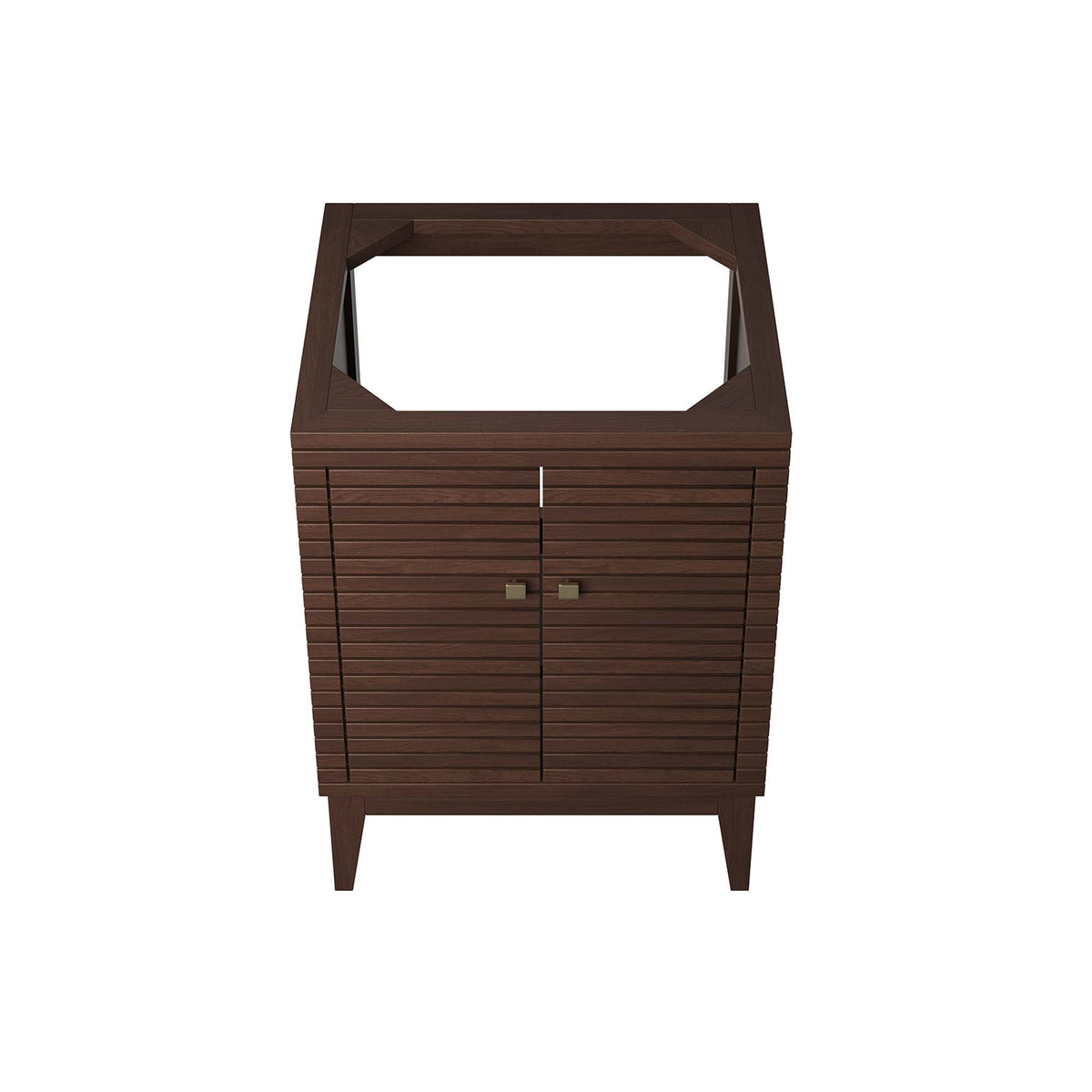 Ledger 24" Wood Bathroom Vanity Cabinet (Sink Basin Not Included) - Walnut