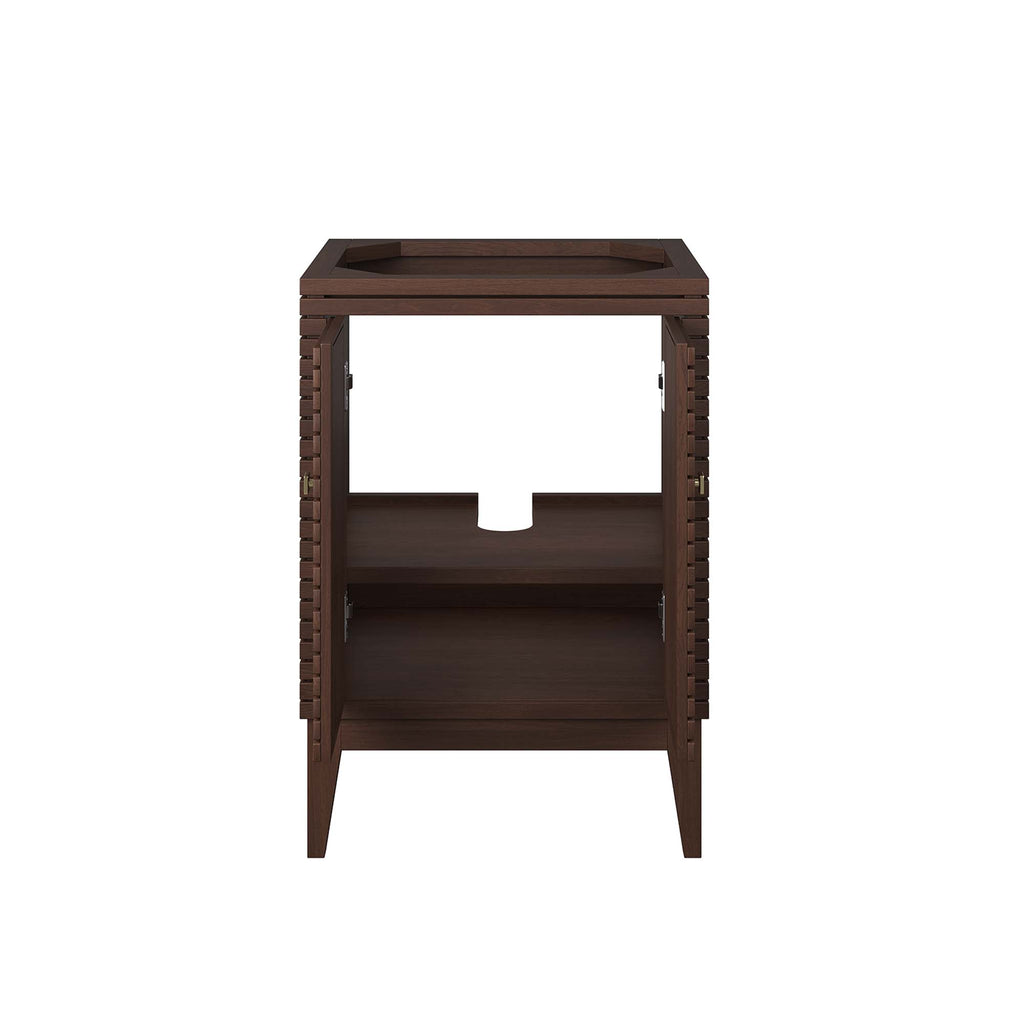 Ledger 24" Wood Bathroom Vanity Cabinet (Sink Basin Not Included) - Walnut