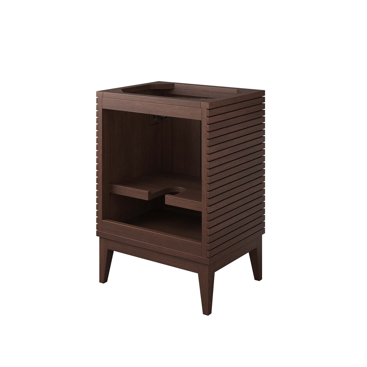 Ledger 24" Wood Bathroom Vanity Cabinet (Sink Basin Not Included) - Walnut