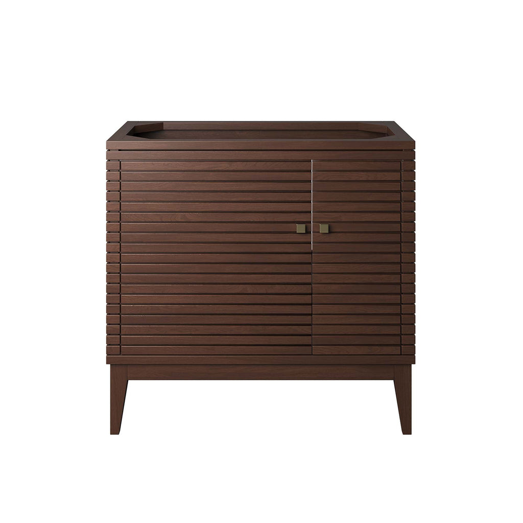Ledger 36" Wood Bathroom Vanity Cabinet (Sink Basin Not Included) - Walnut