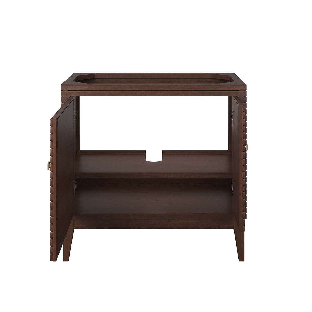 Ledger 36" Wood Bathroom Vanity Cabinet (Sink Basin Not Included) - Walnut