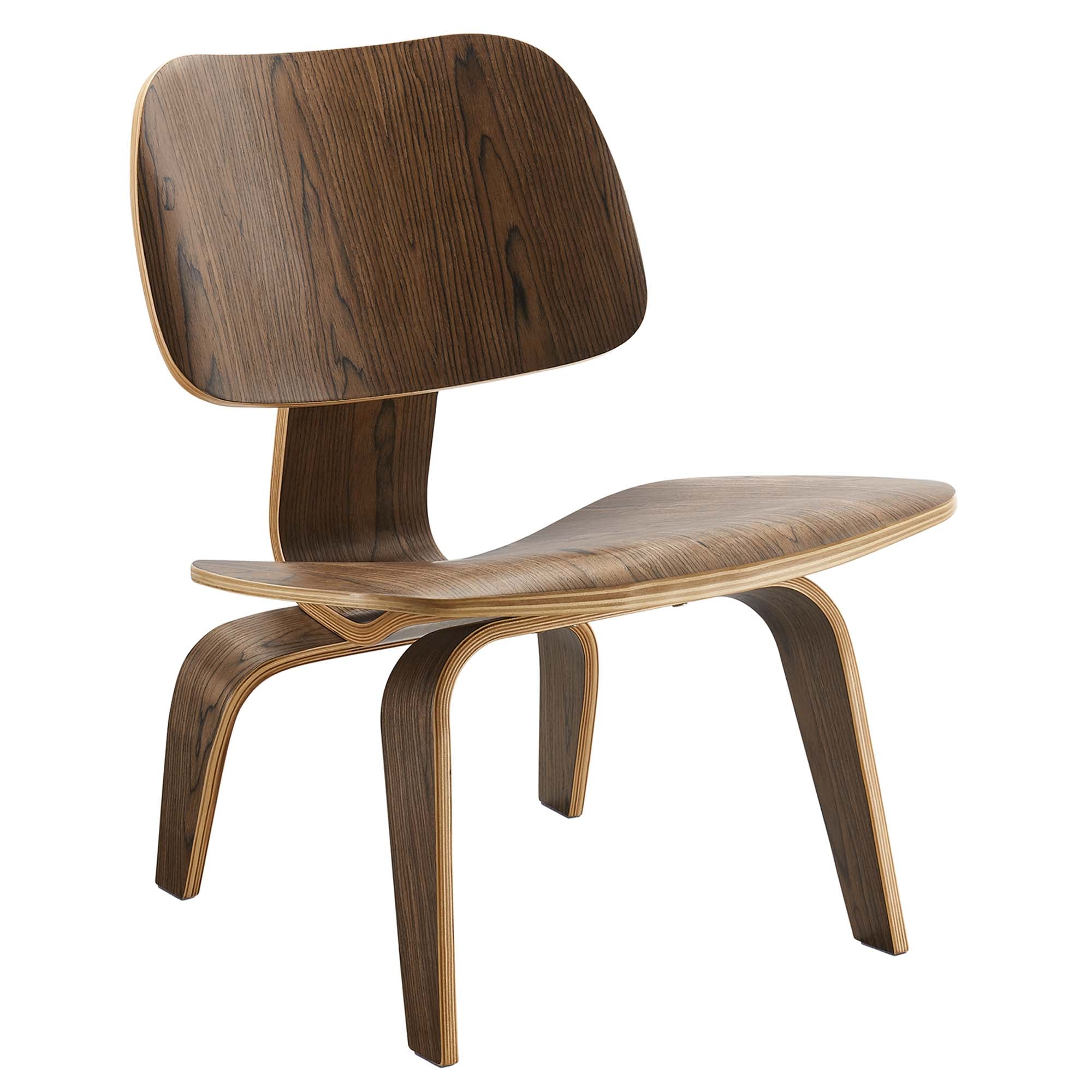 Fathom Wood Lounge Chair - Walnut