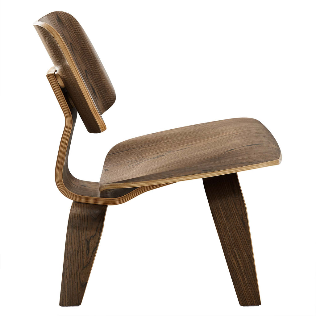 Fathom Wood Lounge Chair - Walnut