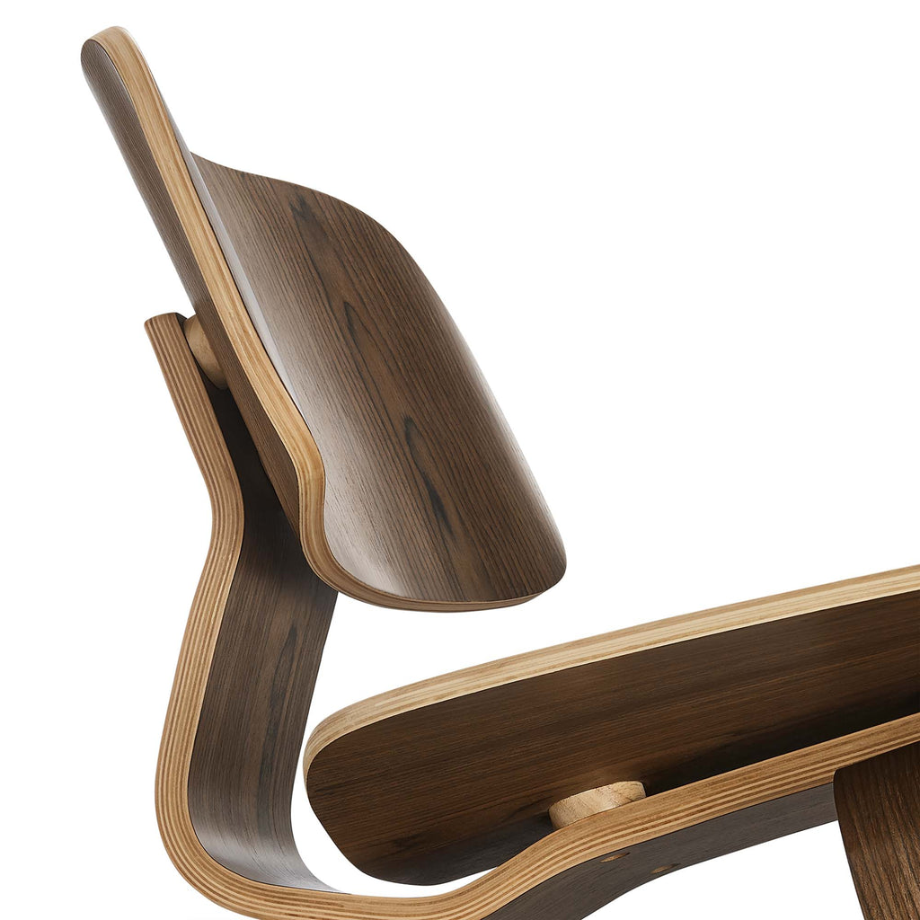 Fathom Wood Lounge Chair - Walnut