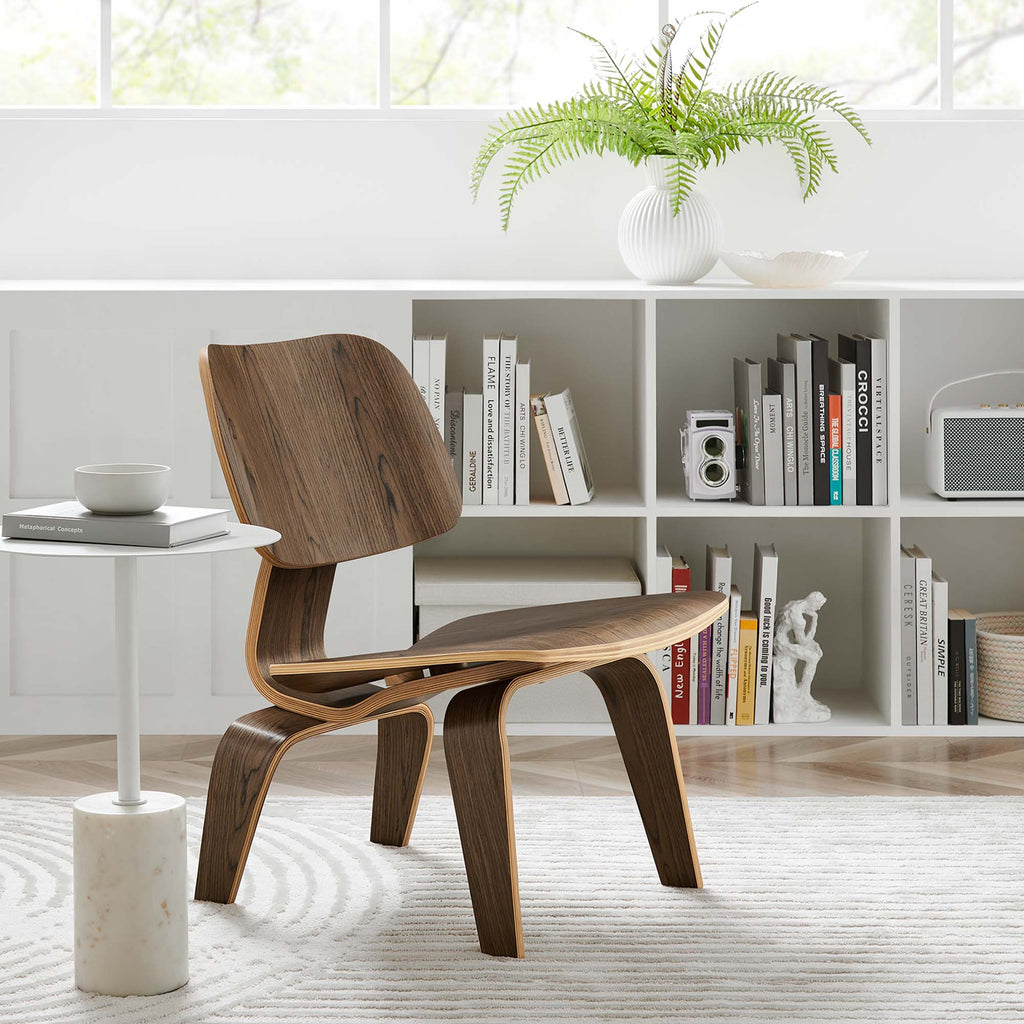 Fathom Wood Lounge Chair - Walnut