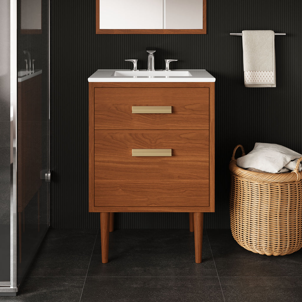 Cassia 24" Bathroom Vanity - Natural White