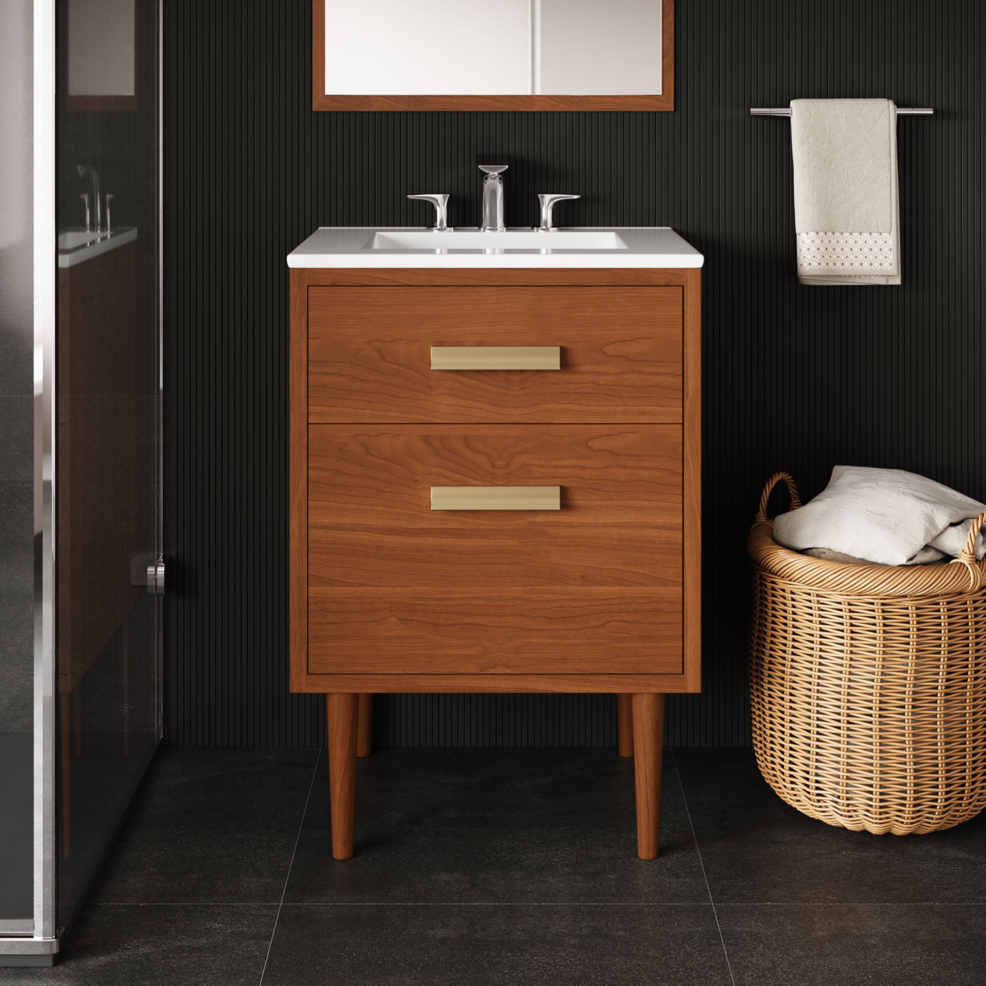 Cassia 24" Bathroom Vanity - Natural White