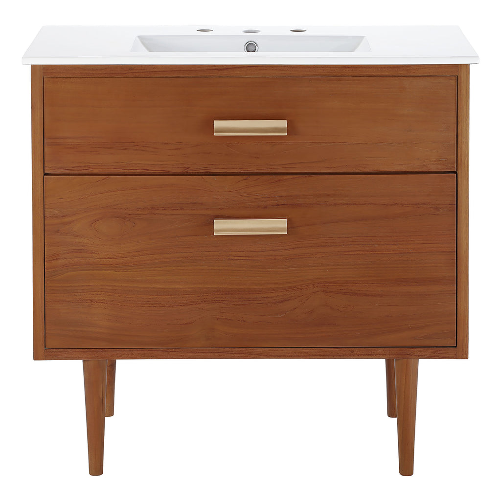 Cassia 36" Bathroom Vanity - Natural White