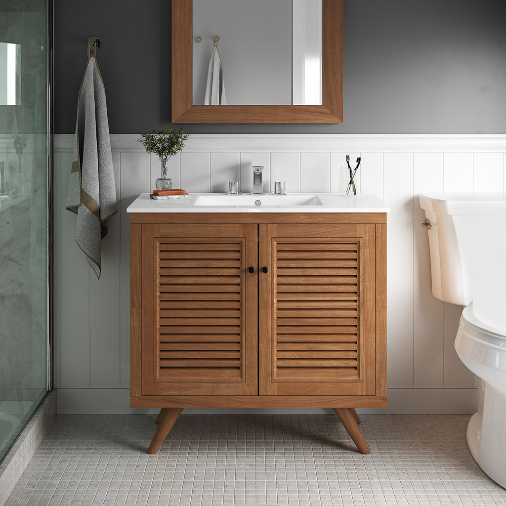 Birdie 36" Bathroom Vanity - Natural White