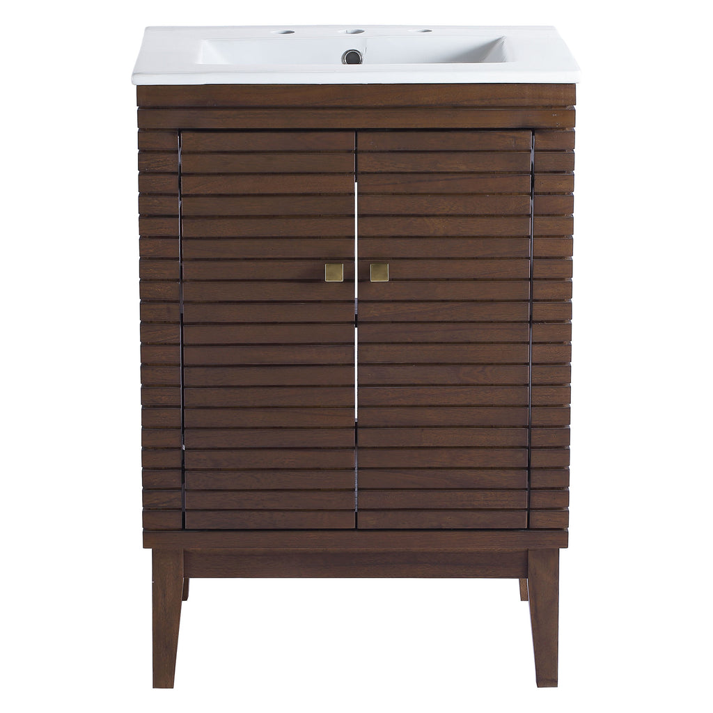 Ledger 24" Bathroom Vanity - Walnut White
