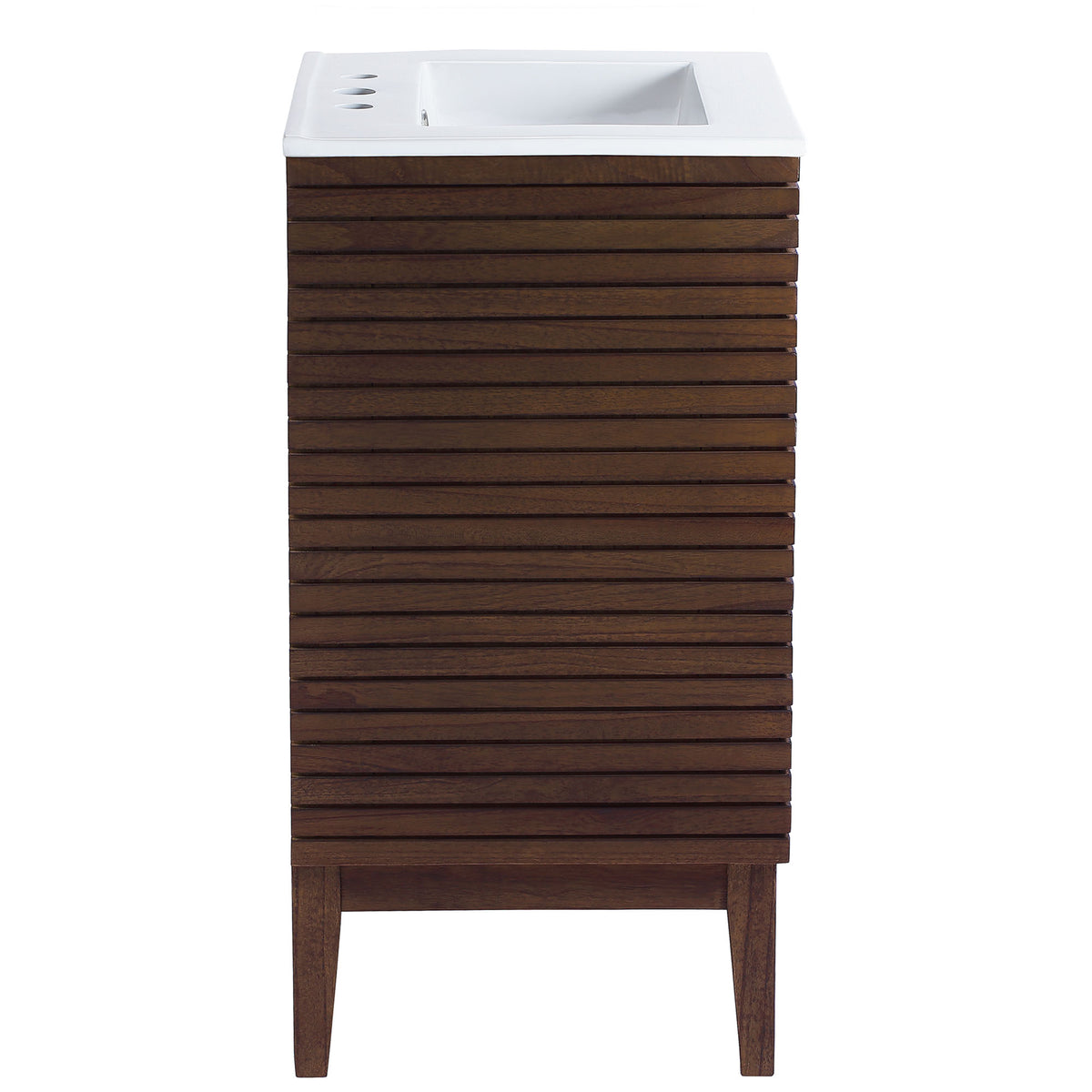 Ledger 24" Bathroom Vanity - Walnut White