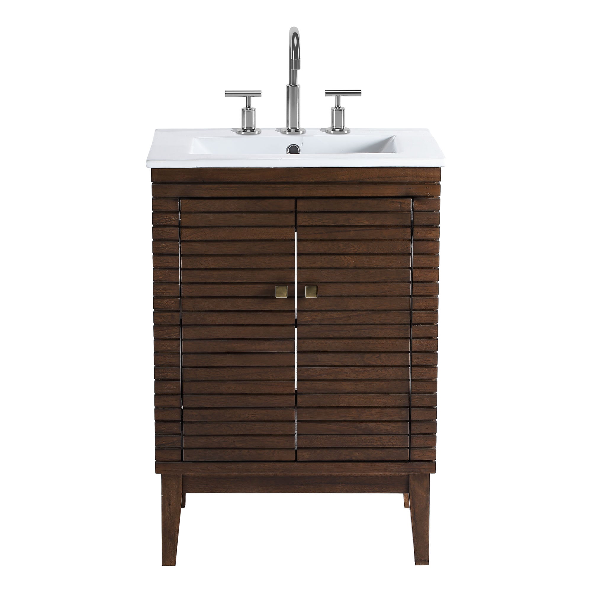 Ledger 24" Bathroom Vanity - Walnut White