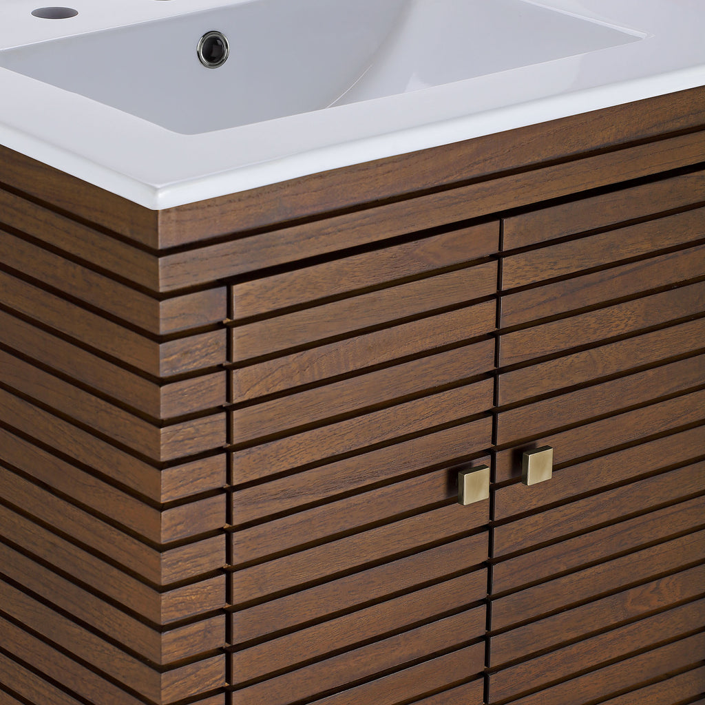 Ledger 24" Bathroom Vanity - Walnut White