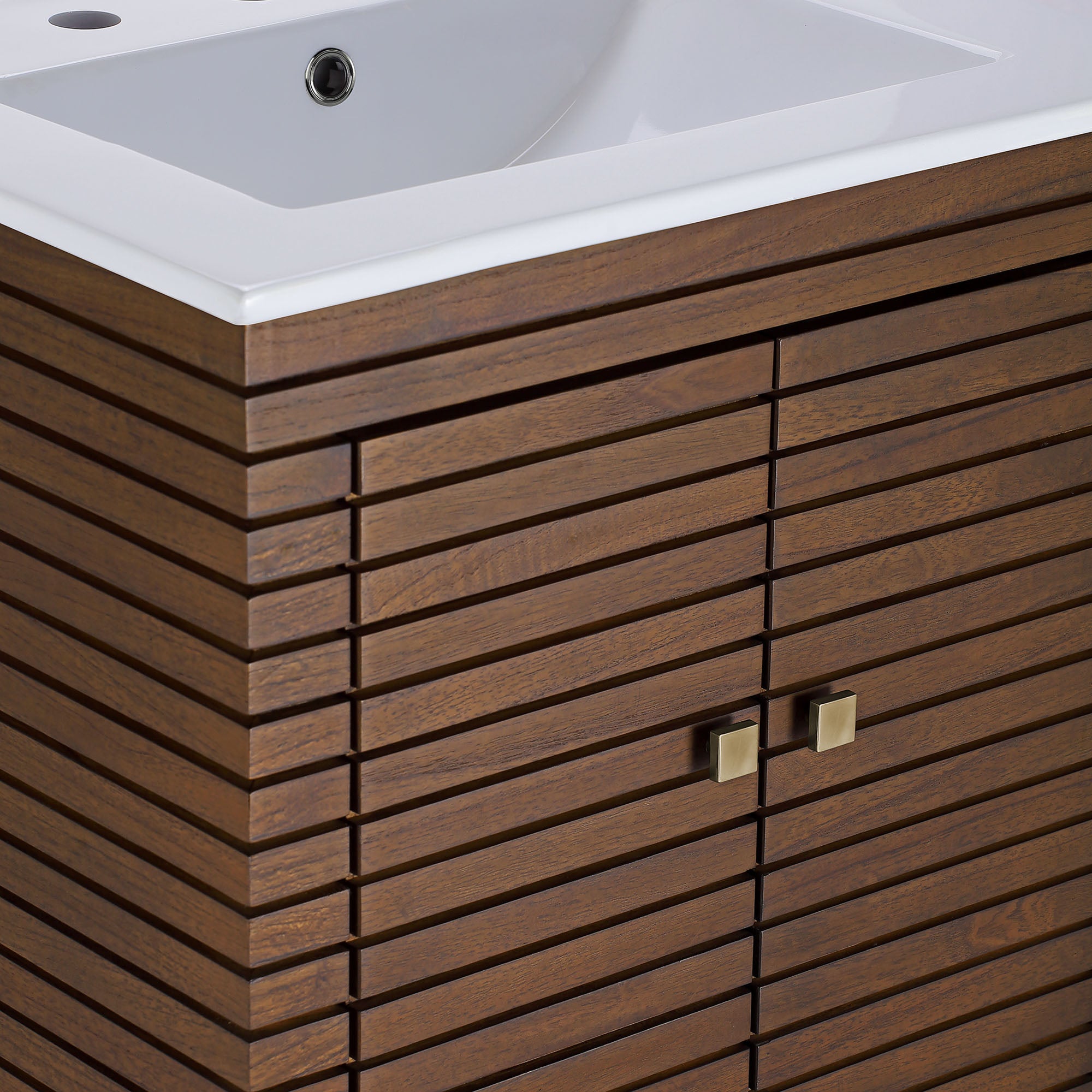 Ledger 24" Bathroom Vanity - Walnut White