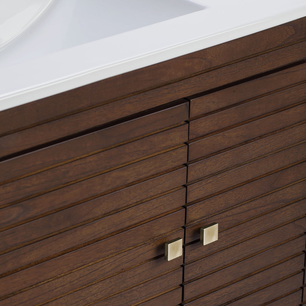 Ledger 36" Bathroom Vanity - Walnut White