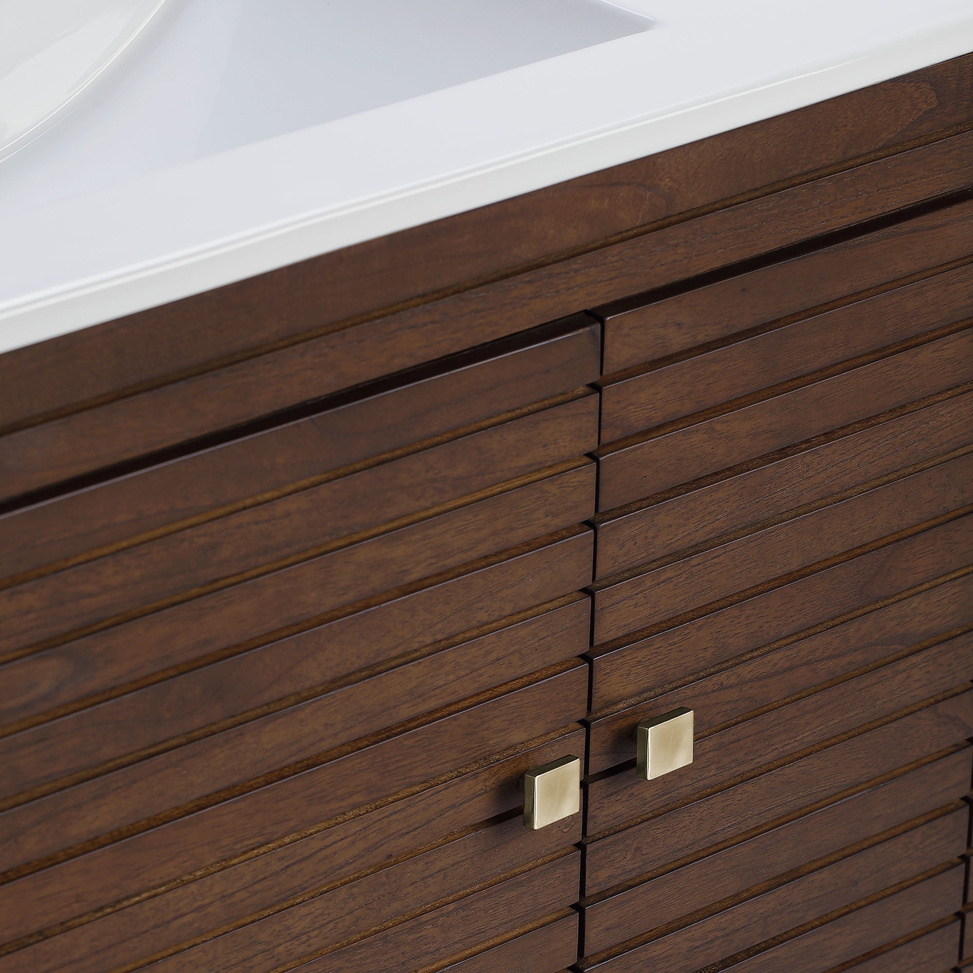 Ledger 36" Bathroom Vanity - Walnut White