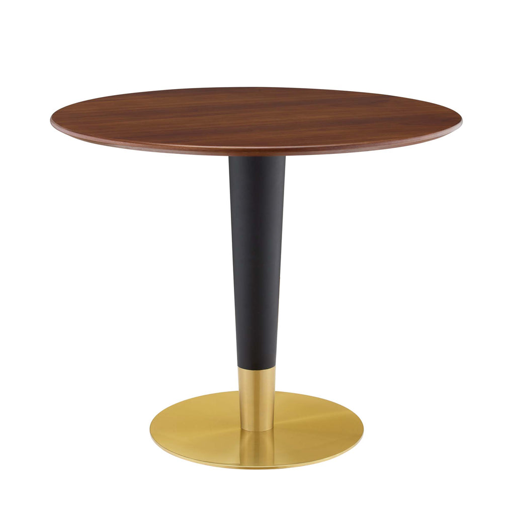 Zinque 36" Dining Table - Gold Walnut