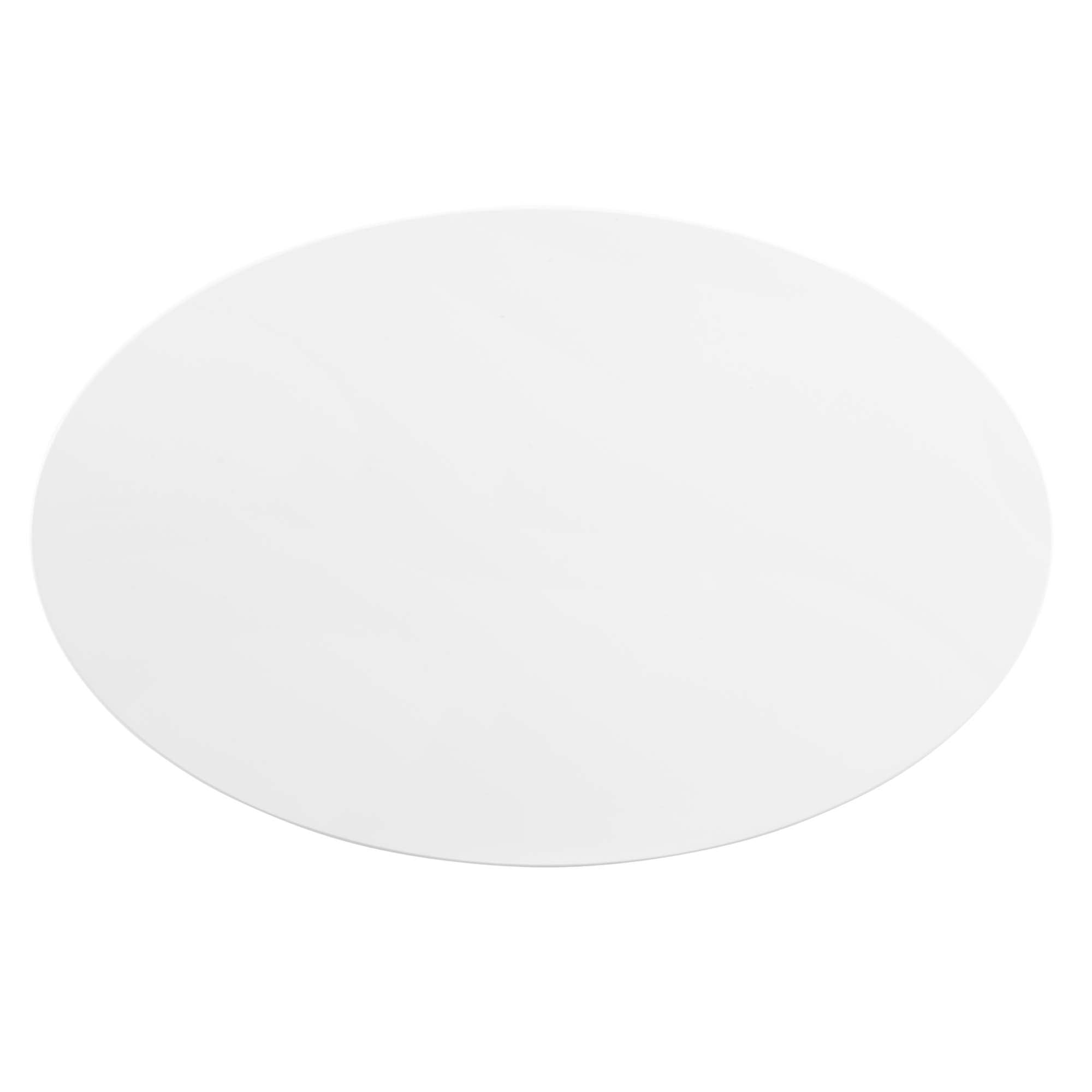 Zinque 42" Oval Dining Table - Gold White