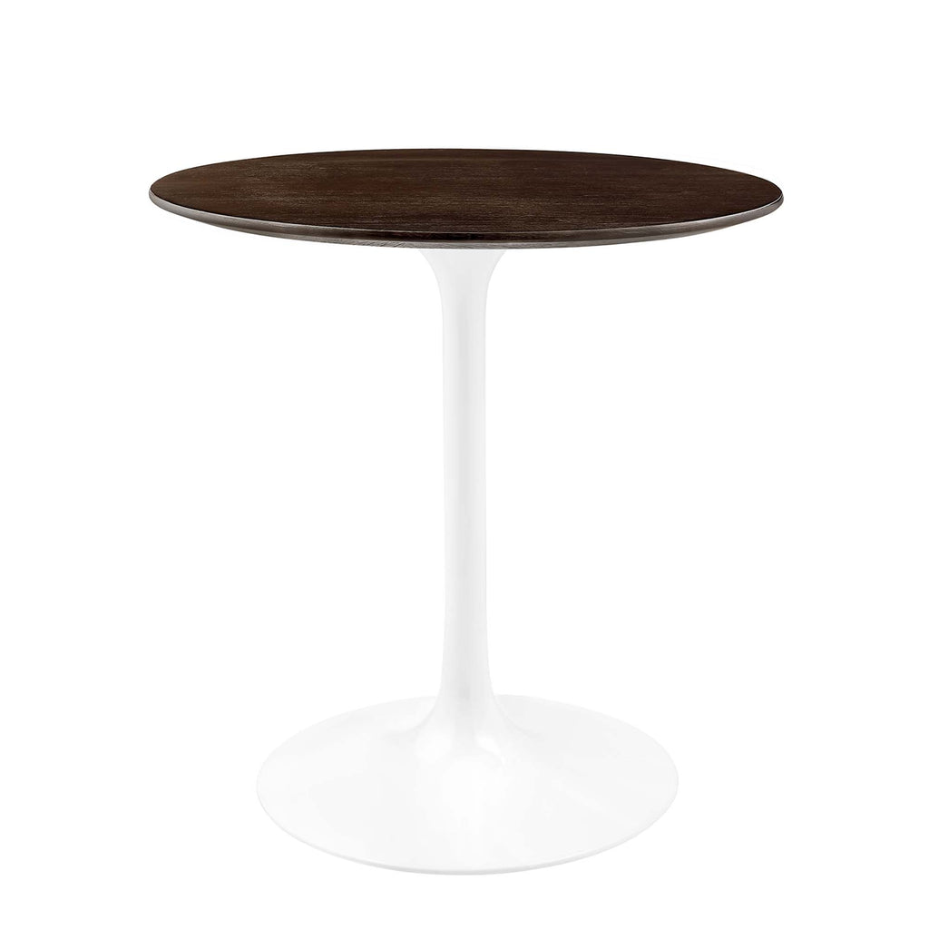 Lippa 28" Round Wood Dining Table - White Cherry Walnut