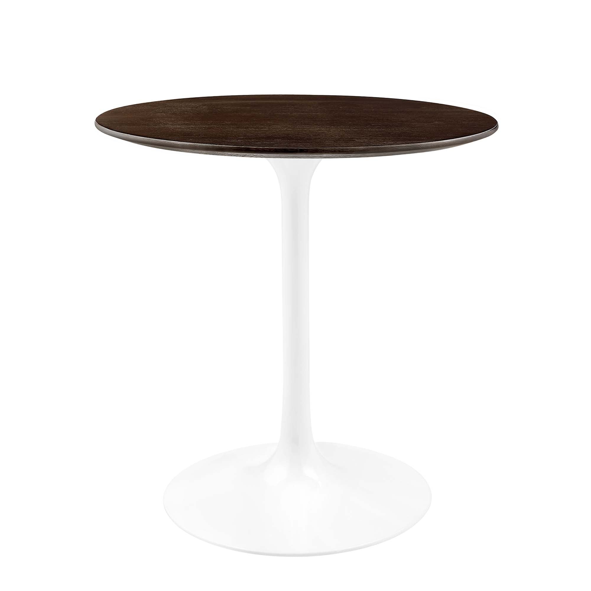 Lippa 28" Round Wood Dining Table - White Cherry Walnut