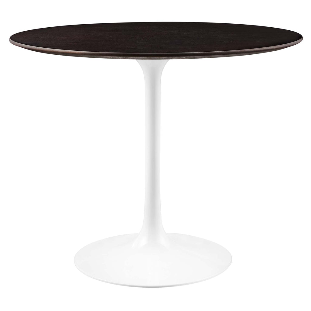 Lippa 36" Round Wood Dining Table - White Cherry Walnut