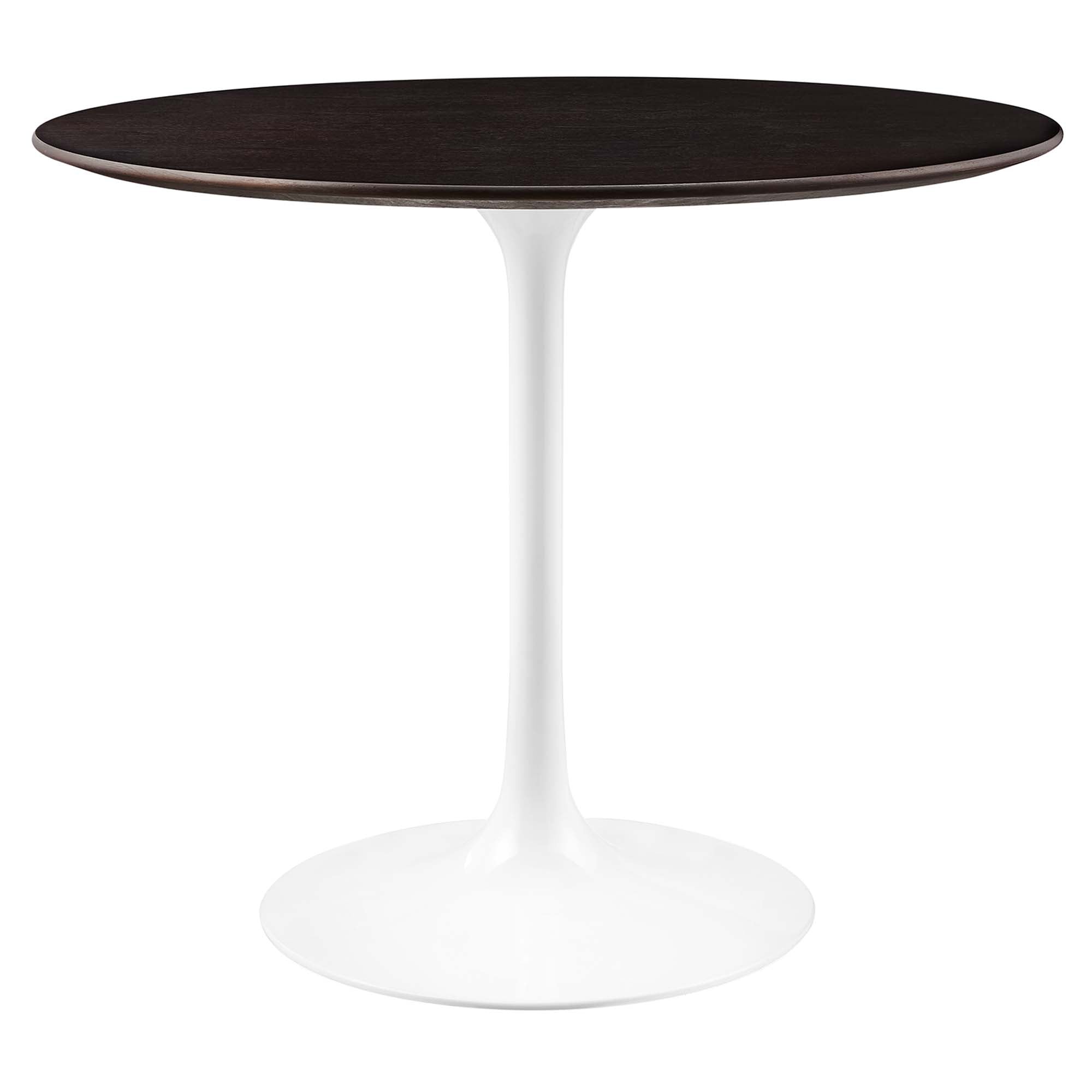 Lippa 36" Round Wood Dining Table - White Cherry Walnut
