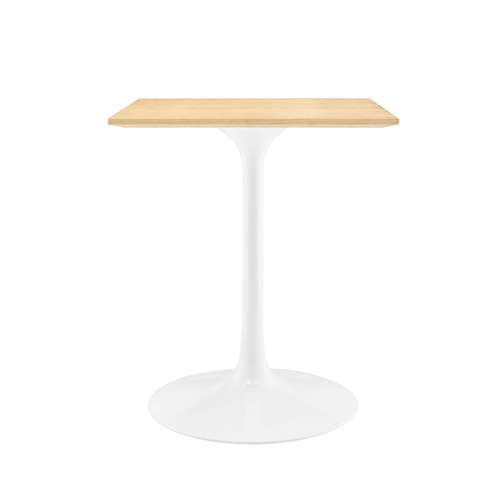 Lippa 24" Square Wood Dining Table - White Natural