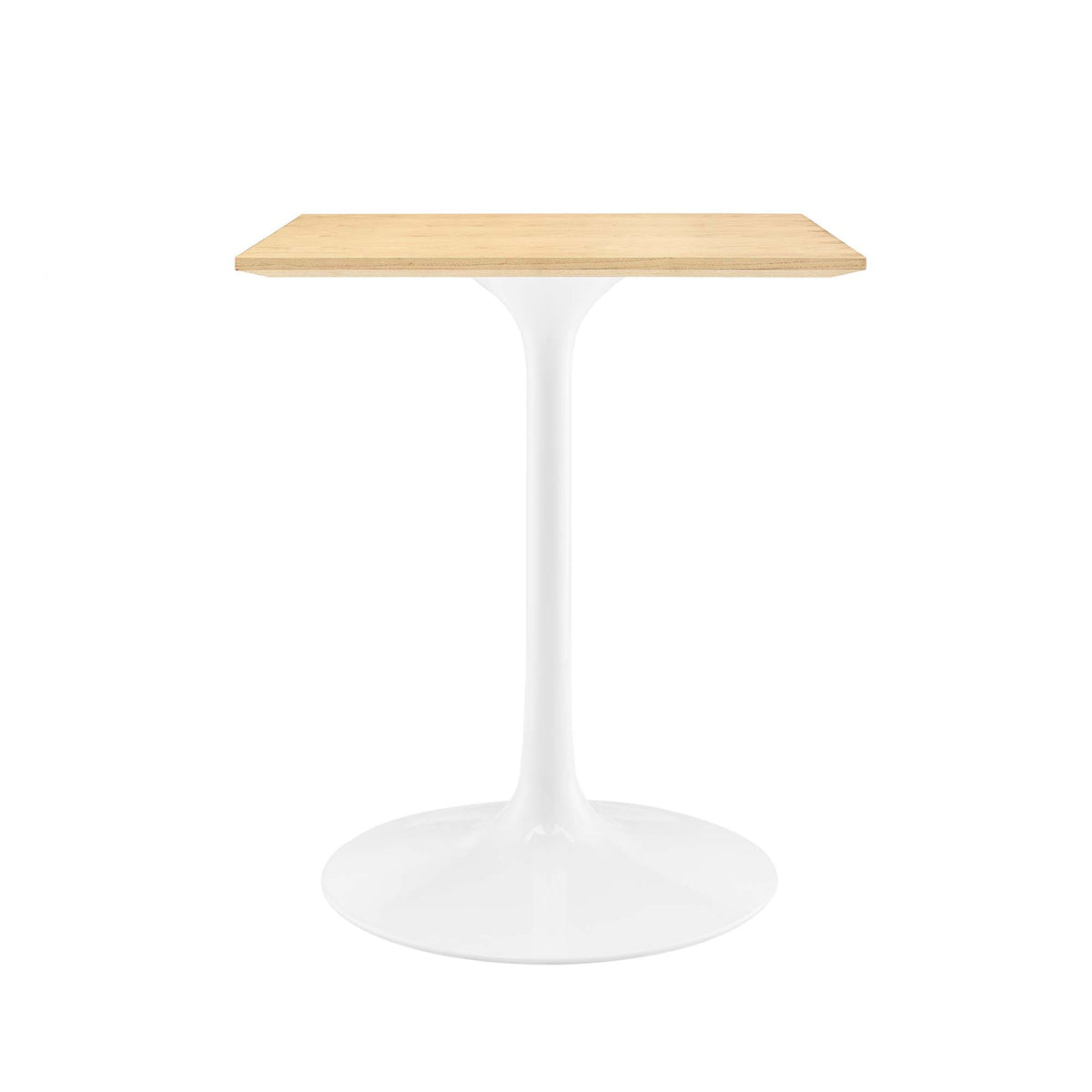 Lippa 24" Square Wood Dining Table - White Natural
