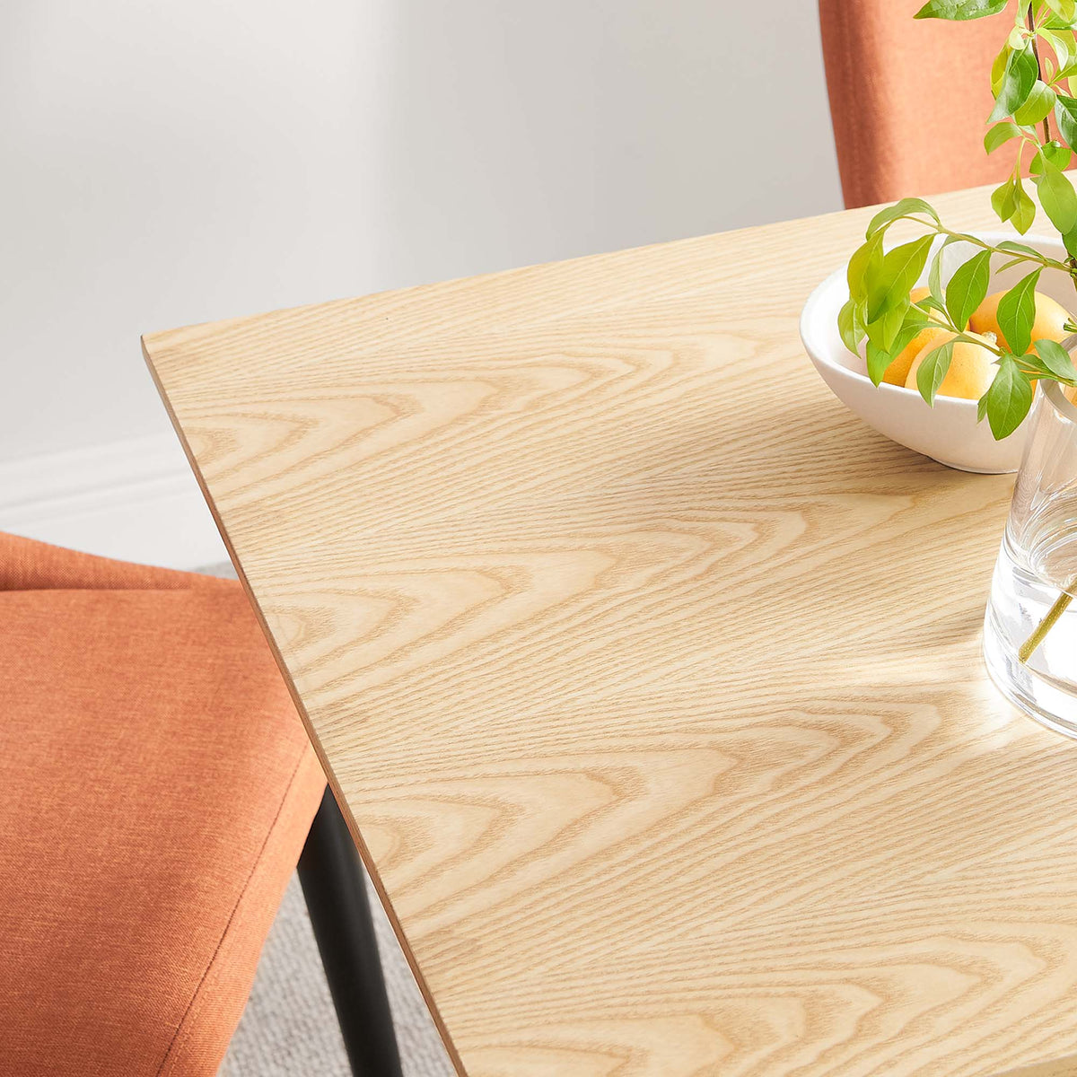 Lippa 24" Square Wood Dining Table - White Natural