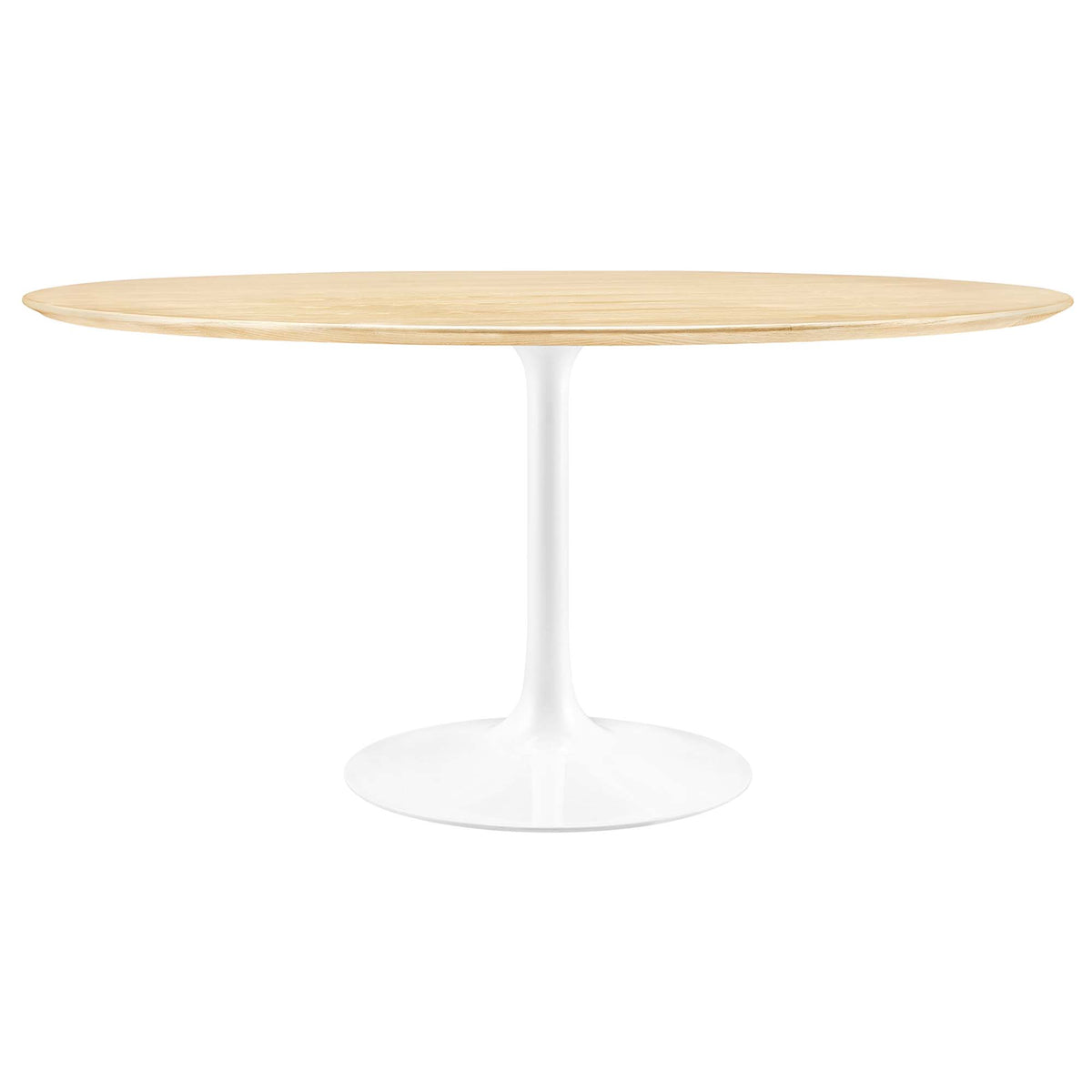 Lippa 60" Round Wood Dining Table - White Natural