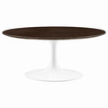Lippa 36" Round Wood Coffee Table - White Cherry Walnut