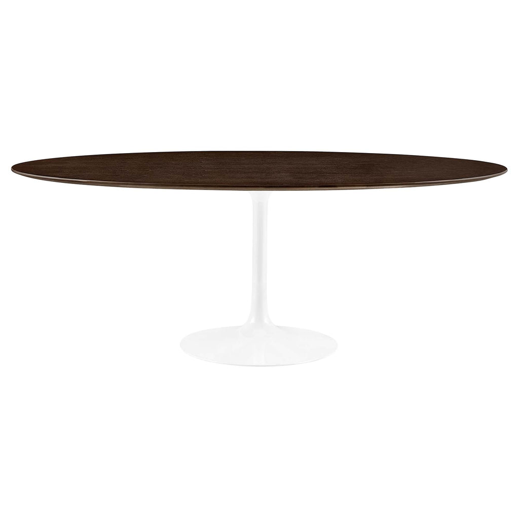 Lippa 78" Oval Wood Dining Table - White Cherry Walnut