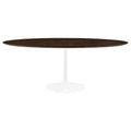 Lippa 78" Oval Wood Dining Table - White Cherry Walnut