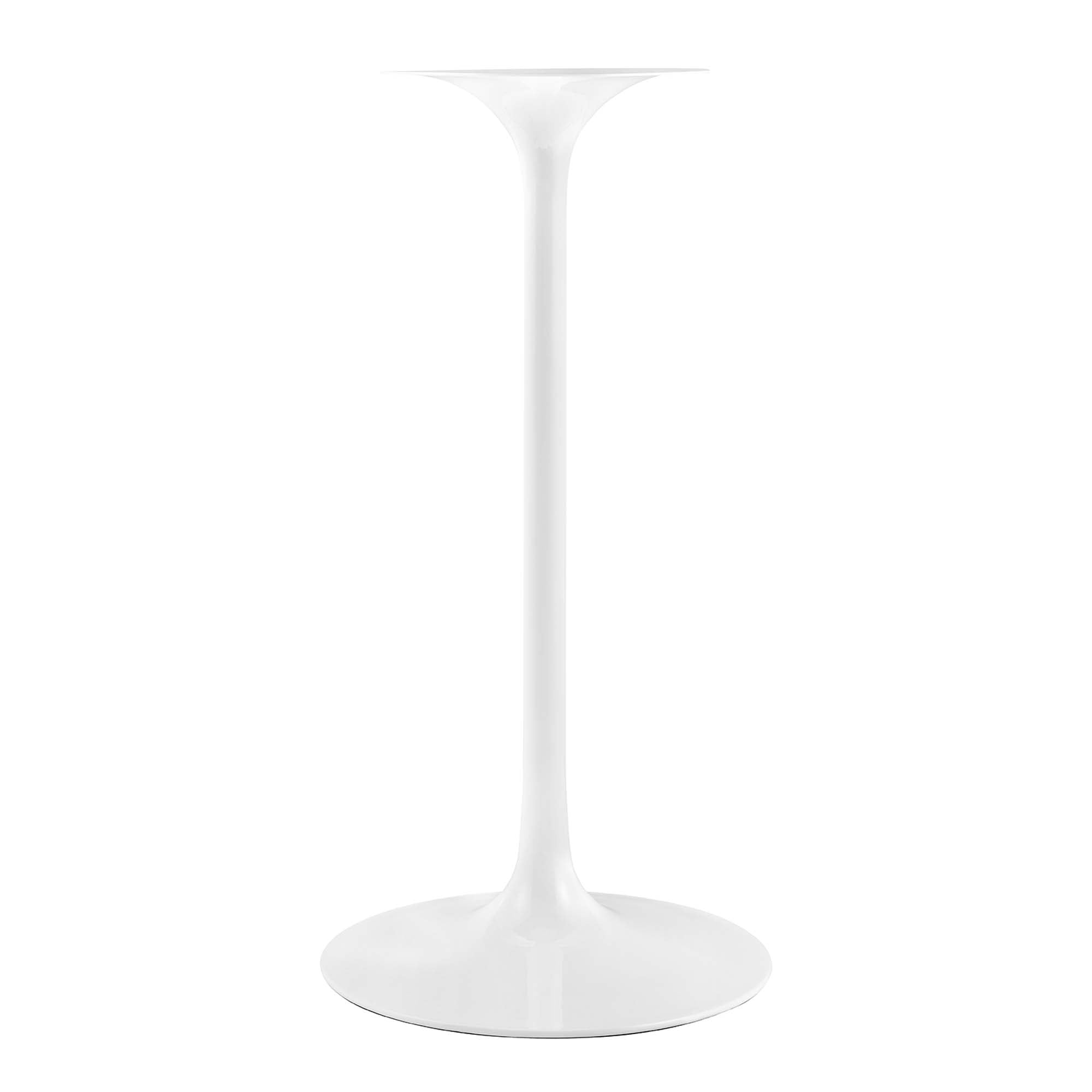 Lippa 28" Round Faux Marble Bar Table - White Black