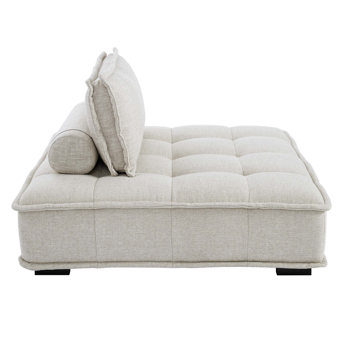 Saunter 5-Piece Tufted Fabric Fabric Sectional Sofa - Beige
