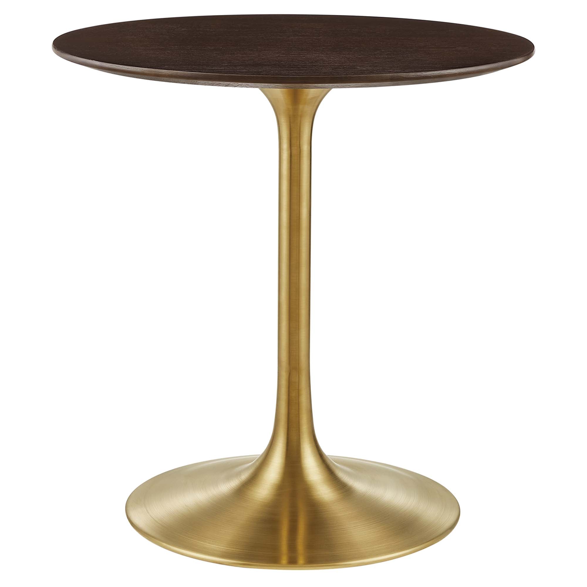 Lippa 28" Round Wood Dining Table - Gold Cherry Walnut