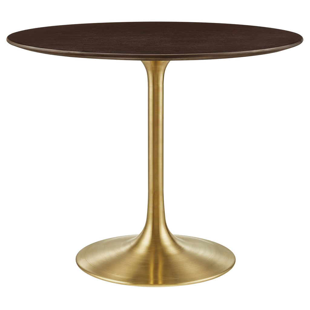 Lippa 36" Round Wood Dining Table - Gold Cherry Walnut