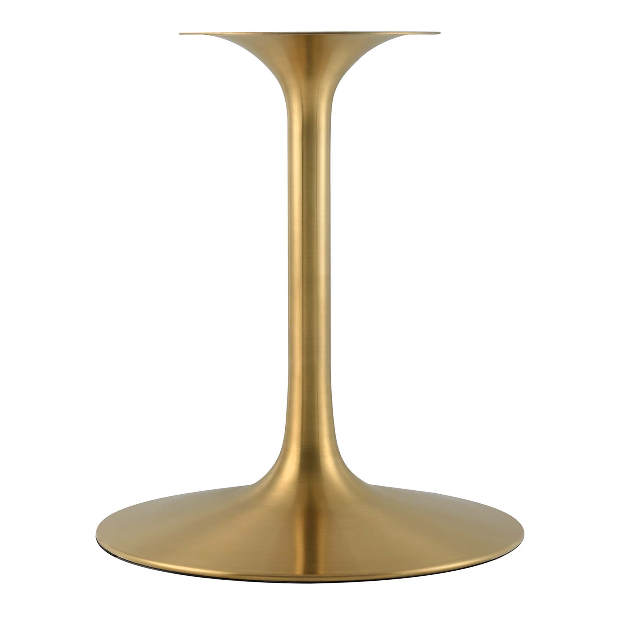 Lippa 60" Round Faux Marble Dining Table - Gold Black