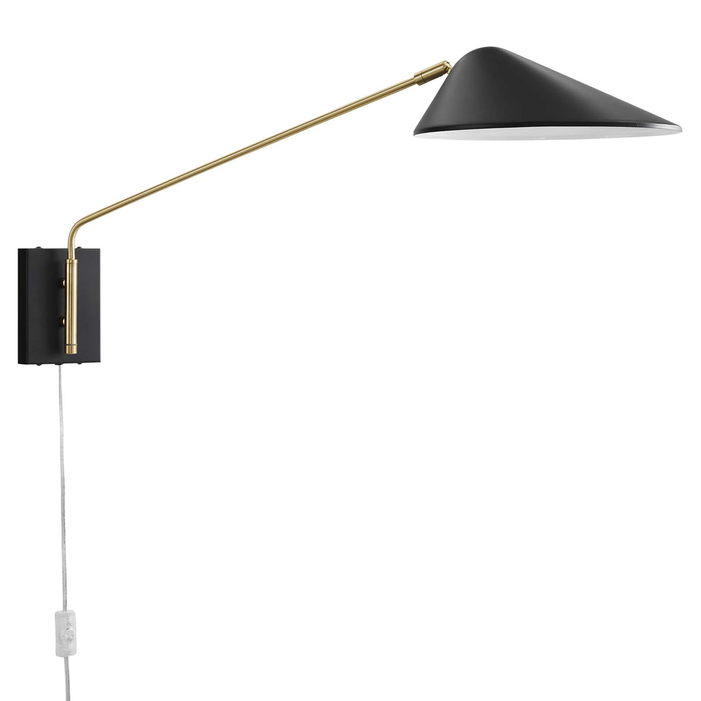 Journey 24" Swing Arm Wall Sconce - Black