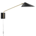 Journey 24" Swing Arm Wall Sconce - Black