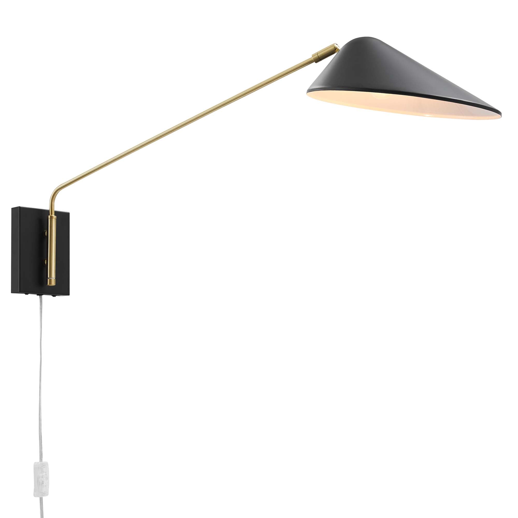 Journey 24" Swing Arm Wall Sconce - Black