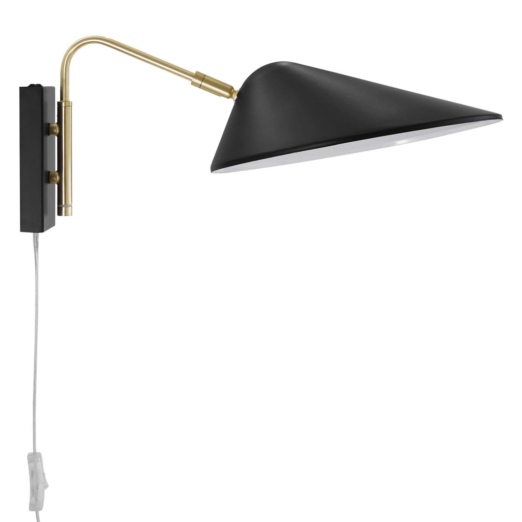 Journey 7" Swing Arm Wall Sconce - Black