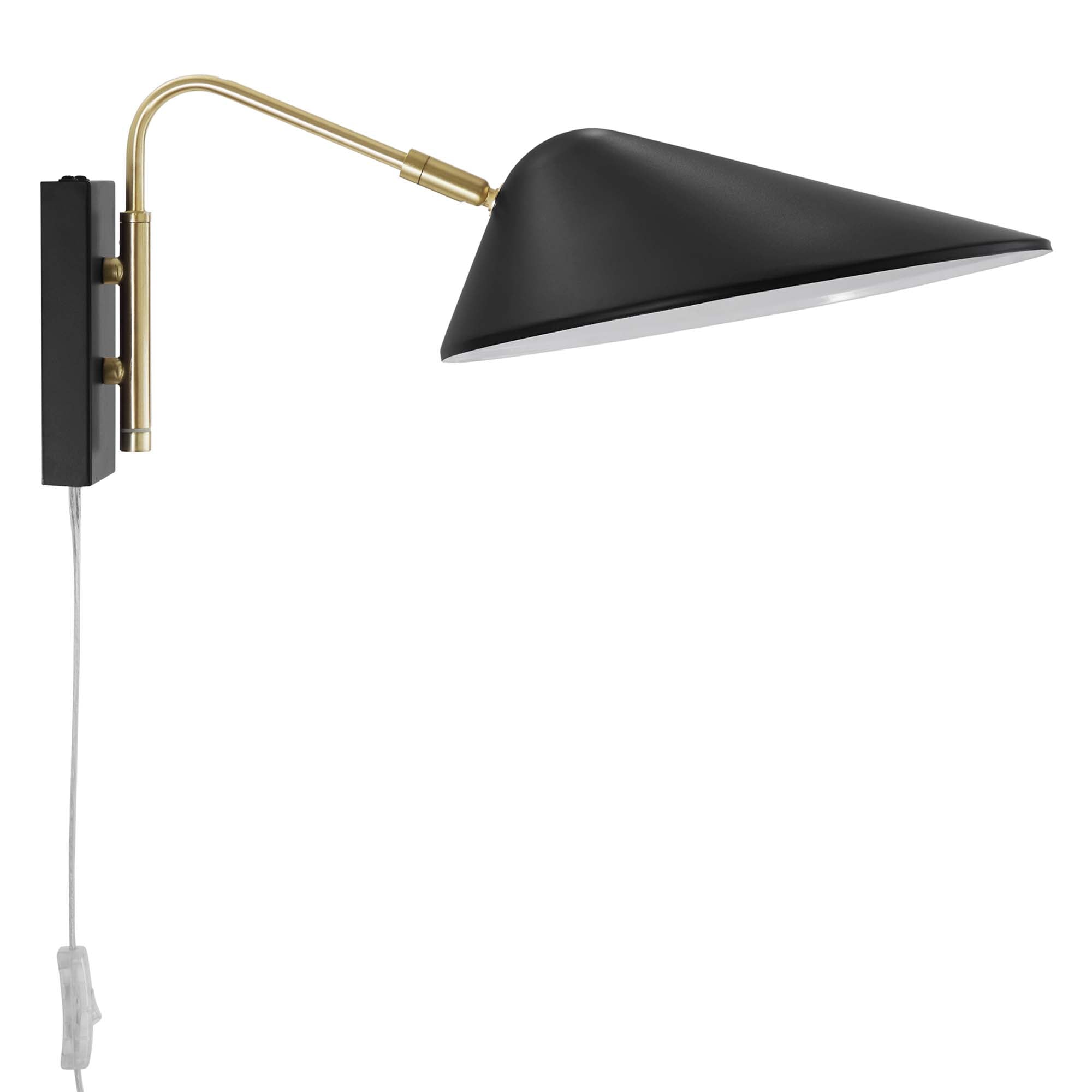 Journey 7" Swing Arm Wall Sconce - Black