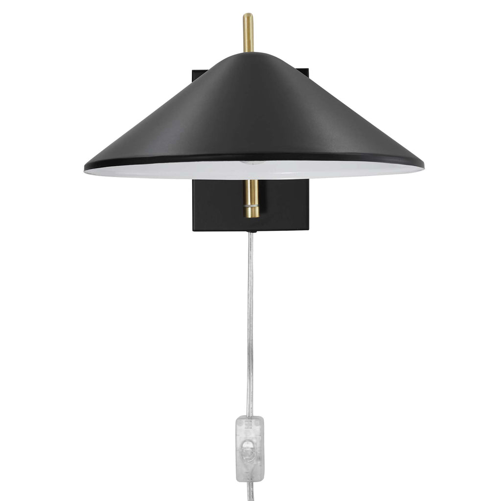 Journey 7" Swing Arm Wall Sconce - Black