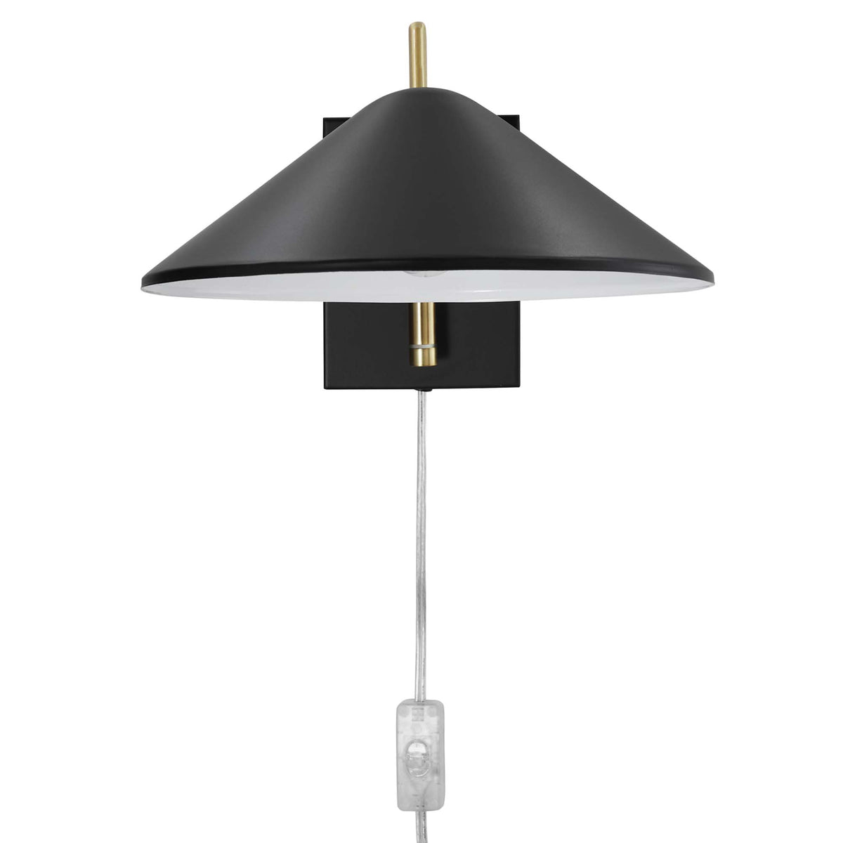 Journey 7" Swing Arm Wall Sconce - Black