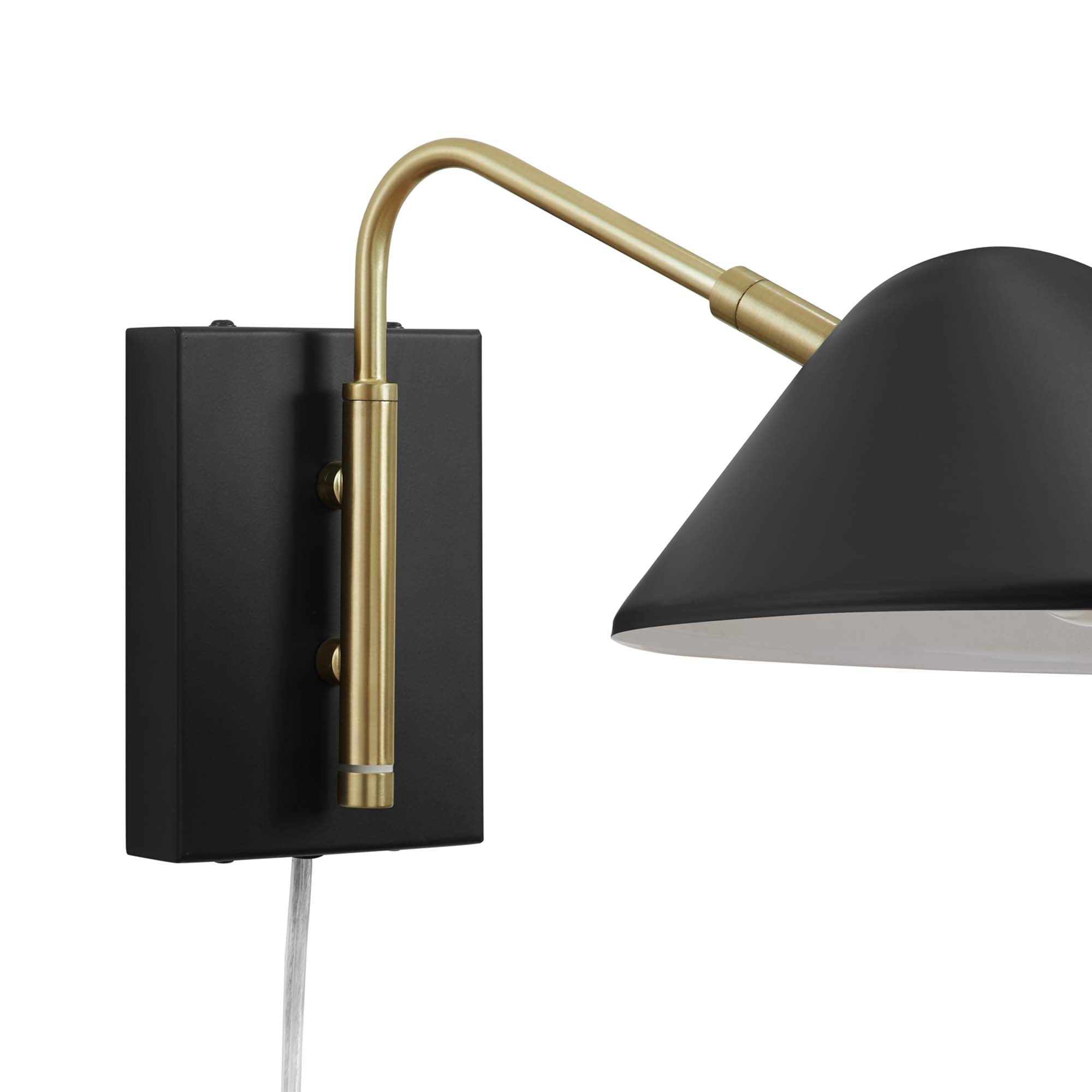 Journey 7" Swing Arm Wall Sconce - Black
