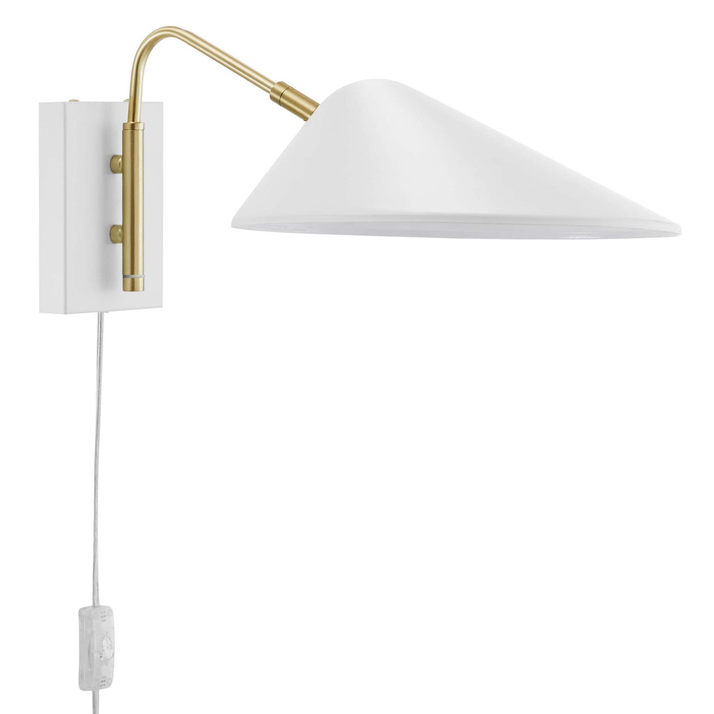 Journey 7" Swing Arm Wall Sconce - White