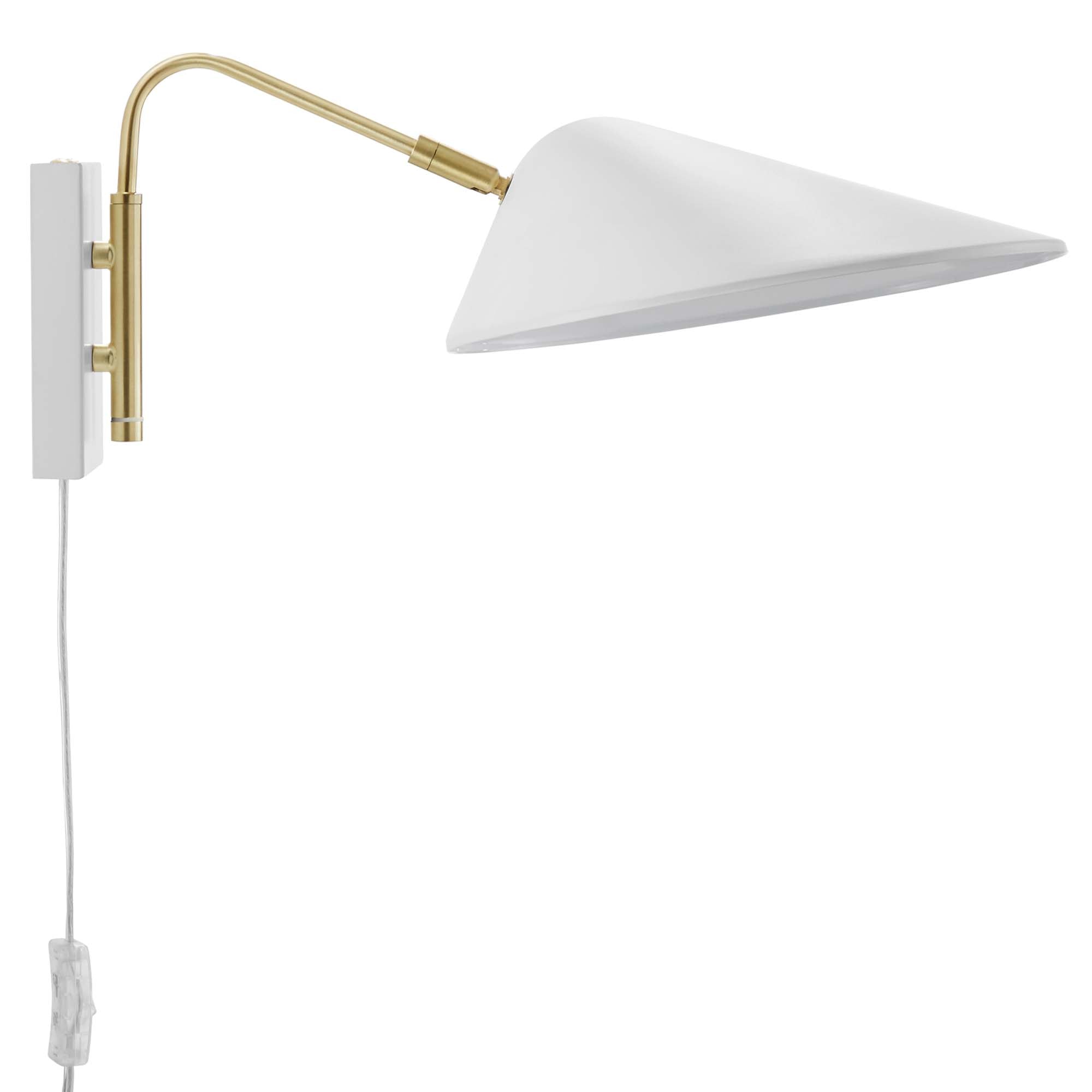 Journey 7" Swing Arm Wall Sconce - White