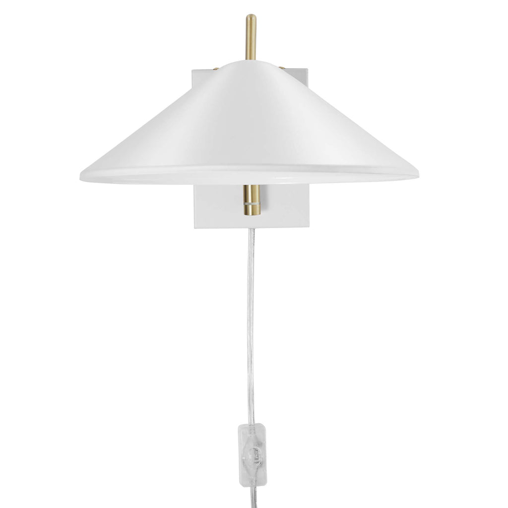 Journey 7" Swing Arm Wall Sconce - White